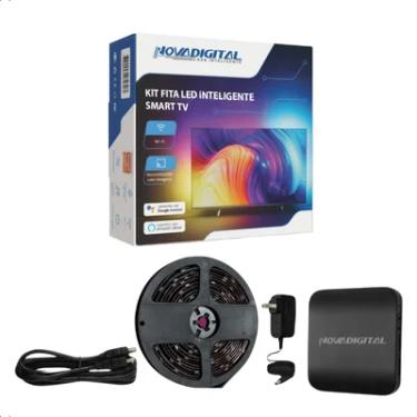 Imagem de Kit LED Smart Tv Ambient Light Wifi Google Novadigital