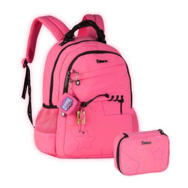 Imagem de Kit Mochila Luluca Costas Youtuber E Estojo 2 em 1 Meninas - Clio Styl