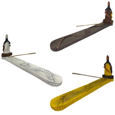 Imagem de Incensário Régua Orixá Iansã em Resina 24 cm - Escolha a Cor