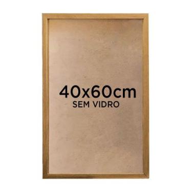 Imagem de Moldura Quadro Caixa 3cm 40x60cm Foto Poster Ilustração Sem Vidro - Vá