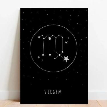 Imagem de Placa Decorativa Signos Virgem - TACOLADO PAPEL DE PAREDE, 30x40cm