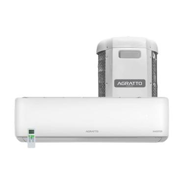 Imagem de Ar Condicionado 9000 BTUs Split Hi Wall Inverter Agratto Quente E Frio Zen Top 220V
