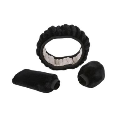 Imagem de Capa Protetora De Volante, Câmbio E Freio De Mão Em Pelúcia Super Gros