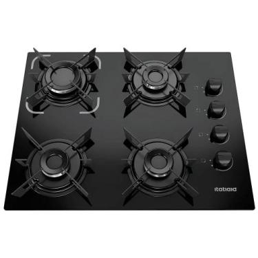 Imagem de Cooktop Itatiaia Electra Plus 4 Bocas Preto Bivolt 127V 220V Acendimen