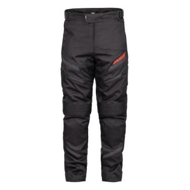 Imagem de Calça Moto Texx Strike V3 Masculina Preta Resistente a Água -, 4XL