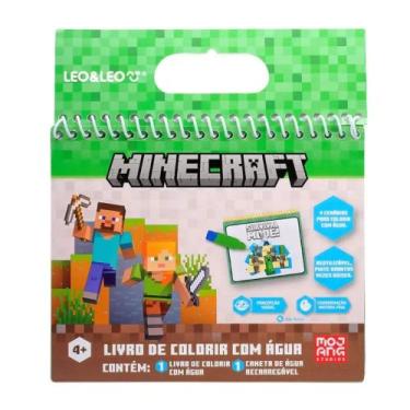 Imagem de Livro de Colorir com Água MInecraft Oppbag Leo&Leo Leonora - 10653