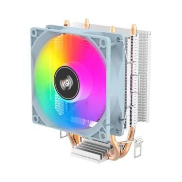 Imagem de Cooler De CPU RGB Silencioso 90mm Com 6 Tubos De Calor PWM 3PIN Para I
