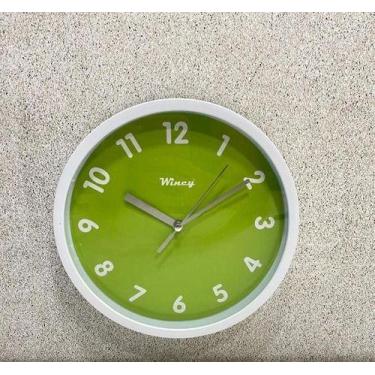 Imagem de Relogio De Parede Redondo 20cm Verde - Wincy