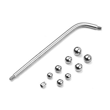 Imagem de Conjunto de ferramentas de reparo de saxofone haste longa + bola de metal + bola de balde sax pescoço ferramenta de manutenção para instrumento de sopro de saxofone alto/tenor