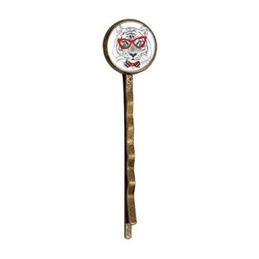 Imagem de Óculos Tigre Bonito Animal Retro Metal Hair Bobby Pin Headwear