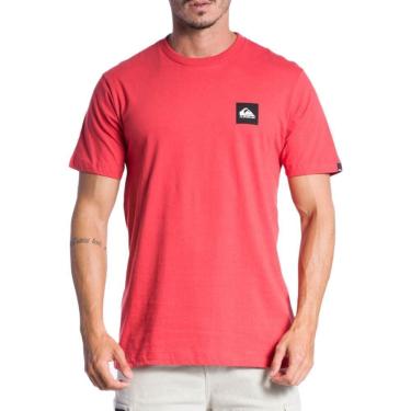 Imagem de Camiseta Quiksilver Omni Square SM24 Masculina Vermelho