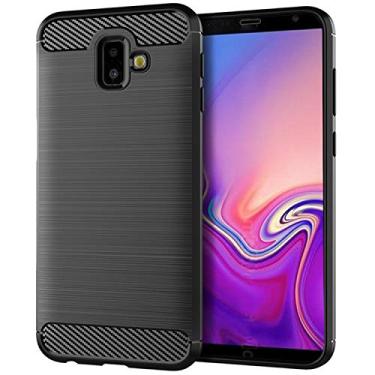Imagem de Capa para Samsung Galaxy J6 Prime, sensação macia, proteção total, anti-arranhões e impressões digitais + capa de celular resistente a arranhões para Samsung Galaxy J6 Prime