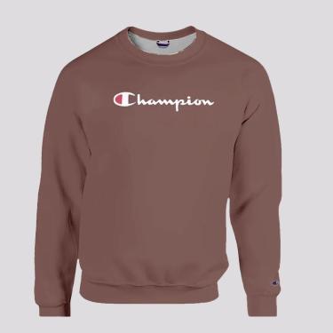 Imagem de Moletom Champion Leather Marrom-Masculino