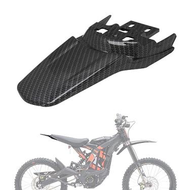 Imagem de JFG RACING Para-lama traseiro Sur Ron, para-lama traseiro de motocicleta de plástico para Surron Sur Ron Light Bee X/S Segway X260 X160 Bicicleta elétrica de fibra de carbono