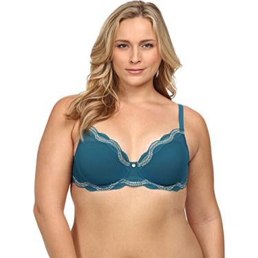 Imagem de Natori +Support Sutiã feminino plus size Pure Allure com contorno completo, Lago de inverno/quartzo, 30DDD
