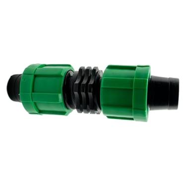 Imagem de (Pacote com 10) Conexões de Irrigação por Gotejamento de 1/5.1 cm - Acoplamentos de Bloqueio Farpado Universal, Cotovelos e T para Fita de Gotejamento de 16-17 mm e Tubo AG (ACOPLAMENTO)