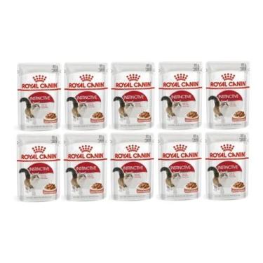 Imagem de Kit 10 Unidades Royal Canin Sachê Instinctive Gato Adult 85g