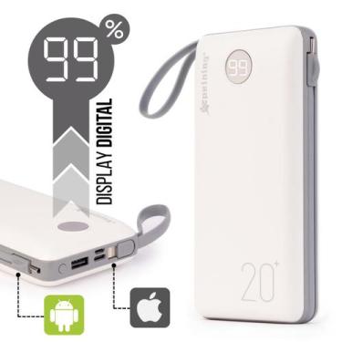 Imagem de Carregador Portátil Power Bank 20.000mAh Para iPhone e Samsung - Peini