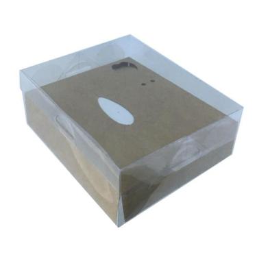 Imagem de 10 Caixas Para Ovo De Colher 250G, Em Acetato, Páscoa, Kraft - Embala 