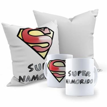 Imagem de Kit Dia dos namorados Caneca de Porcelana + Almofada - Planetarte, Sup