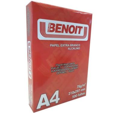 Imagem de Papel Sulfite A4 75gr 500 Folhas Extra Branco - MEGA PAPEIS