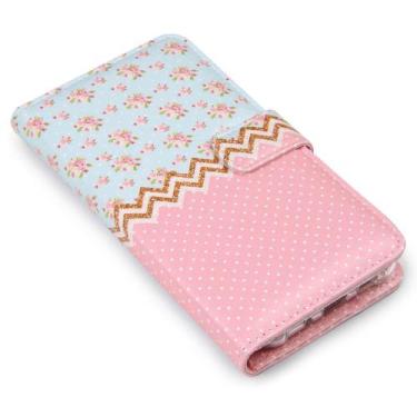 Imagem de Capa carteira estampada floral poa liberty e096 para samsung m14 5g m1