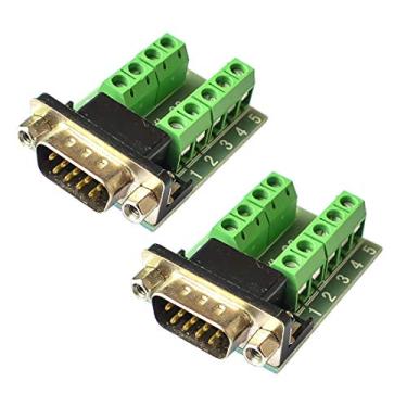 Imagem de HiLetgo Adaptador macho DB9 RS232 para terminal RS232 serial para terminal DB9 adaptador de conversão