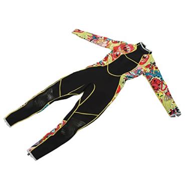 Imagem de Fato de Mergulho Feminino, maiô de Uma Peça para Mulheres, Mantém Aquecido e Resiste Ao Frio, Flexível e Confortável, Ideal para Nadar, Mergulhar e Surfar (L)