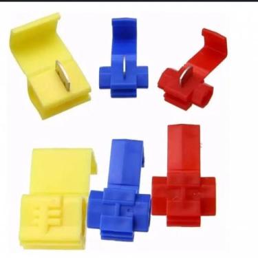 Imagem de Kit 100 Conector Elétrico Derivação Emenda Cabo Fios Taplink - ARENA
