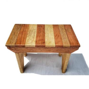 Imagem de Banco De Madeira Demolição Jardim Banquinho Decoração - Artes Tiradent