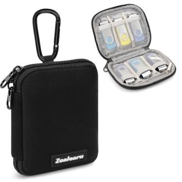 Imagem de Zealearn - Capa para Pen Drive USB, Organizador com 6 Compartimentos, Compatível com Samsung/Sandisk/Jump, Armazenamento e Transferência de Arquivos