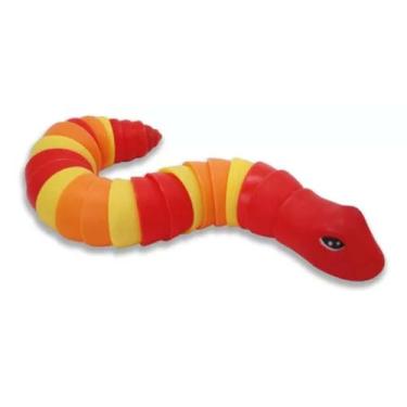Imagem de Brinquedo Cobrinha Flexível Flex Pop - Toyng, Cobra vermelha