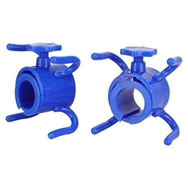 Imagem de Gancho de Guarda-chuva de Praia, 2 Pçs Plástico Guarda-chuva de Praia Pendurado Gancho Guarda-chuva Cabide 4 Pinos Toalha Chapéu óculos de Sol Titular (BLUE)