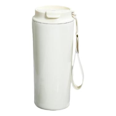 Imagem de Xícara de café premium de aço inoxidável 316, caneca de viagem à prova de vazamento de parede dupla isolada de 550 ml com alça de transporte – mantém as bebidas quentes e frias, design unissex para