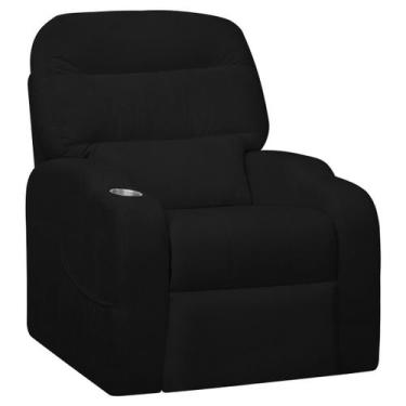 Imagem de Poltrona do Papai Reclinável King Confortável com Molas Bouclê - SOFA 
