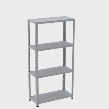 Imagem de Estante com Estrutura Metálica com 4 Prateleiras Espresso Móveis