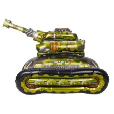 Imagem de Balão Metalizado Tanque de Guerra 42x70cm Festa Aniversario - Crgfesta