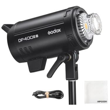 Imagem de Godox DP400IIIV Flash 400Ws, estúdio e estroboscópio flash no local com controle de aplicativo, 5600±200K 2.4G X System Bowens Mount, flash estroboscópico monolight para retrato, evento, fotografia de