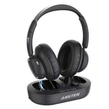 Imagem de Fones de ouvido sem fio ANSTEN para TV com transmissor 35 horas de tem