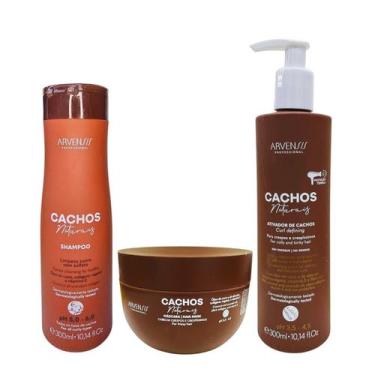 Imagem de Kit Arvensis Professional Cachos Naturais - Shampoo 300ml + Máscara Cr