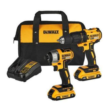 Imagem de Combo Furadeira Parafusadeira Imp 20v DCK276D2 Atomic Dewalt