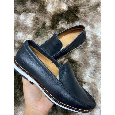 Imagem de Sapato Social Mocassim RA Loafer Casual Couro Legítimo Passo Leve Conf