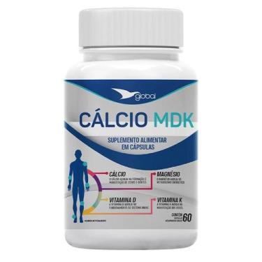 Imagem de Suplemento MDK com Cálcio, Magnésio, Vitamina D e K - 60 CGM - GLOBAL