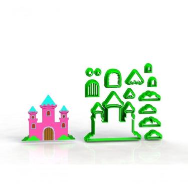Imagem de Cortador Castelo Princesa Modular Tamanho 7 Cm