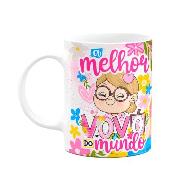 Imagem de Caneca dos Avós Cartoon - A melhor vovó do mundo - M4