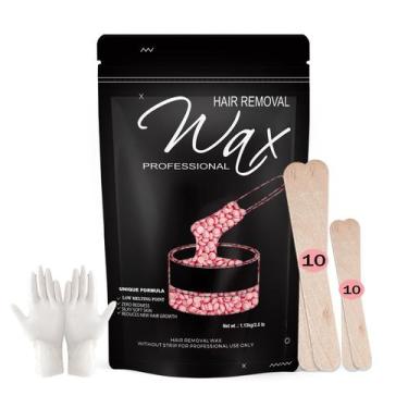 Imagem de Esferas de cera FEAMIRIA 1,13 kg para depilação de corpo inteiro com a