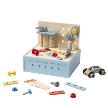Imagem de Bancada de Trabalho com Ferramentas Madeira Brinquedo Tooky Toy
