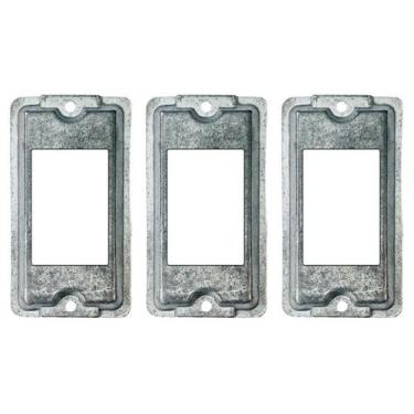 Imagem de 3 Tampa De Condulete 3/4 Furação 3 Tecla Alumínio Sieg