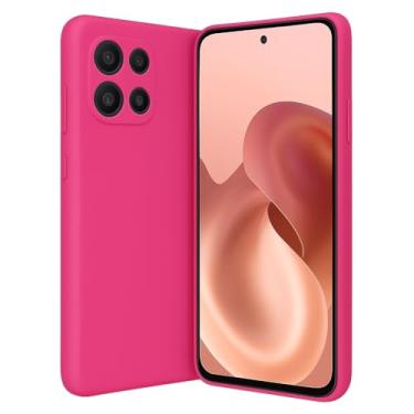 Imagem de Capa Capinha PREMIUM Para Motorola Moto G86 Silicone Aveludado [Proteção de Câmera] (ROSA PINK)
