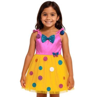 Imagem de Vestido Infantil Fantasia Menina Carnaval Borboleta Fada - anjo da mam
